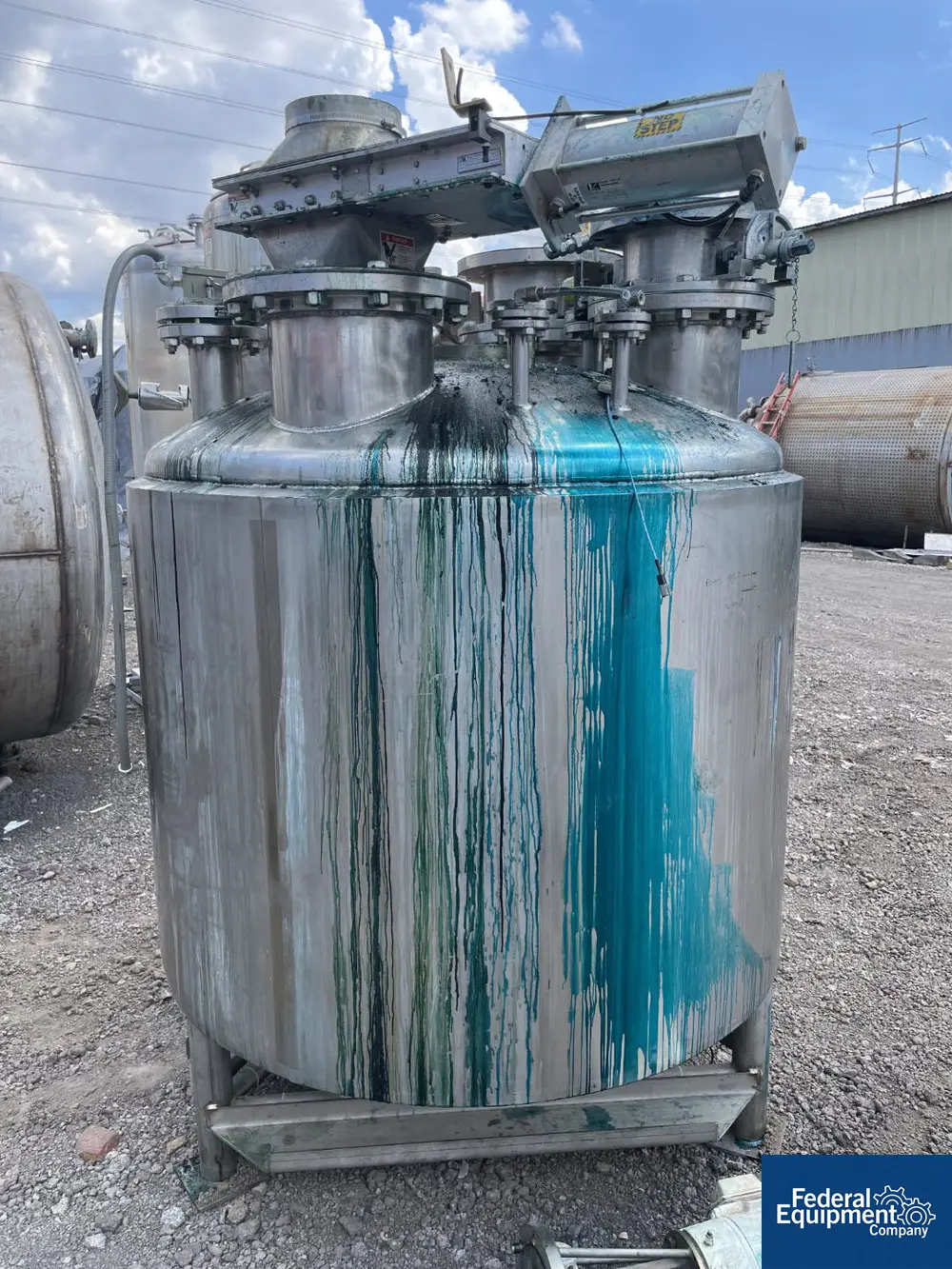 360 gallon Lee #360U, Reactor, Stainless Steel, 60" diameter x 27.74" straight side, 20 psi/FV @ 300 F - Image 3