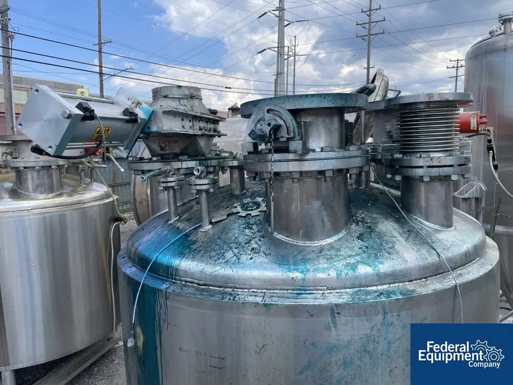 360 gallon Lee #360U, Reactor, Stainless Steel, 60" diameter x 27.74" straight side, 20 psi/FV @ 300 F - Image 7