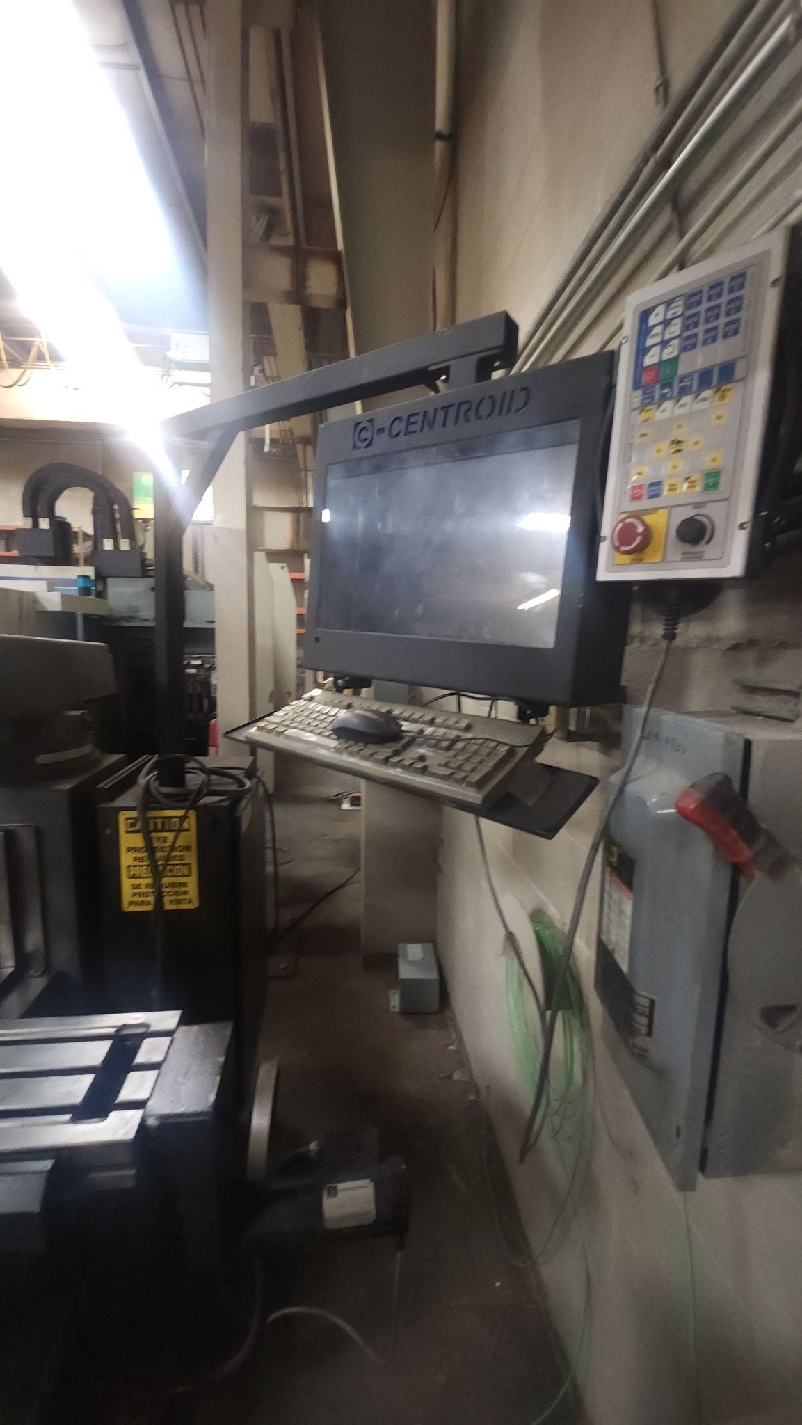 Acra #Plus-Mills, 3-Axis vertical mill, 10" x54" table, 3 HP, motorized table adj, 35" X, 16.3" Y, 5" Z - Image 5