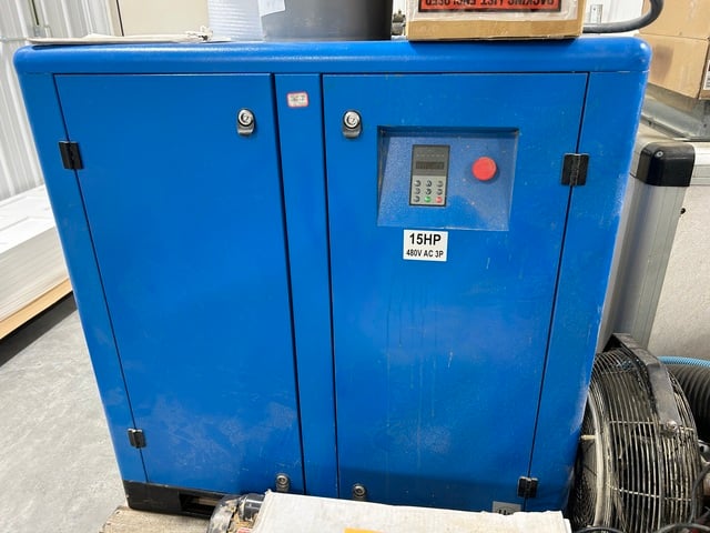 63 cfm, US Air Air #US-15DI, Air Compressor, 15 HP, 460 V., 3-phase, 2019 - Image 2