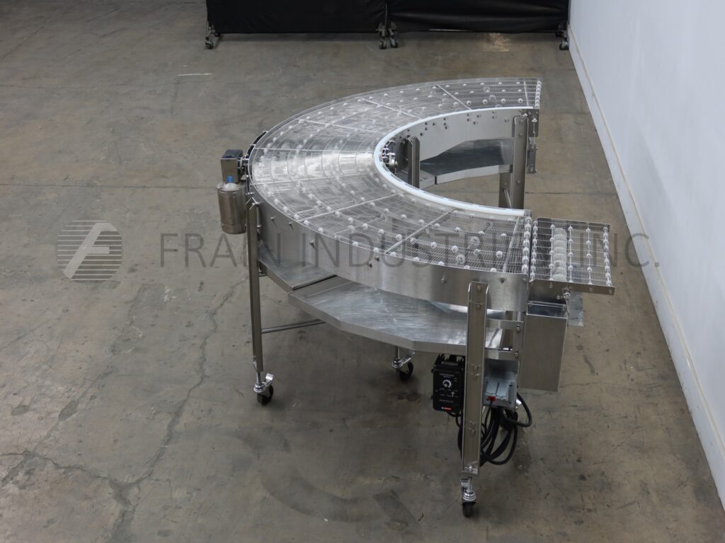 23-1/2" wide, Stainless steel 180&deg; conveyor, center drive motors w/independant vari-speed controls - Image 3