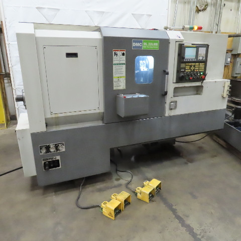 DMC #DL-22LMB, CNC lathe turning center, 12 station, 21.65" swing, 10" chuck, 2013 - Image 4