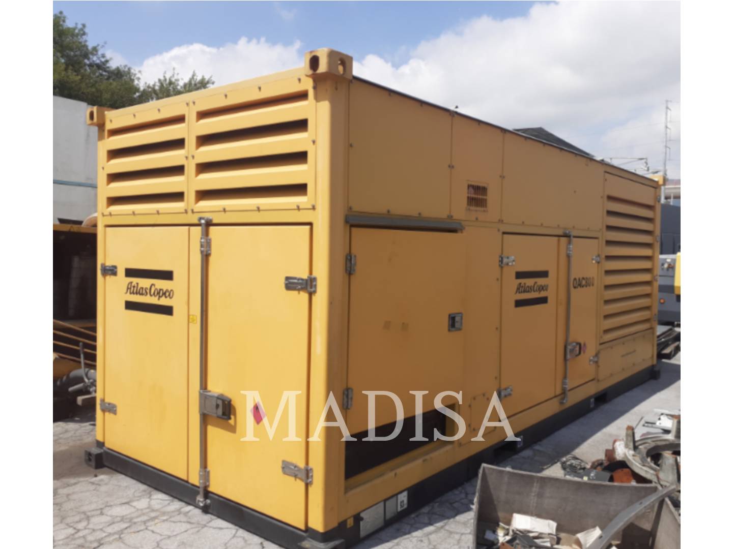 840 KW Atlas QAC800, Mobile Generator Set, Diesel, 1800 RPM, 480V, 26 hours, 2013 - Image 1