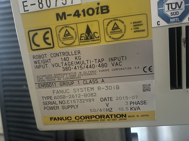 Fanuc, E-81219, Robots, 3 phase power, Very low hours, (3 available) - Image 4