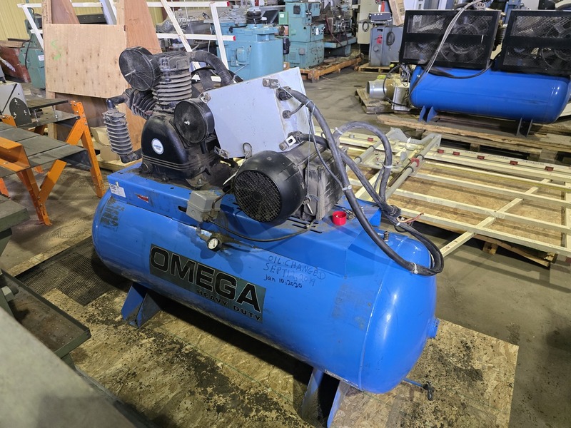 27.5 cfm, 175 psi, Omega Design #TK-75120-01, reciprocating air compressor, 7.5 HP - Image 4