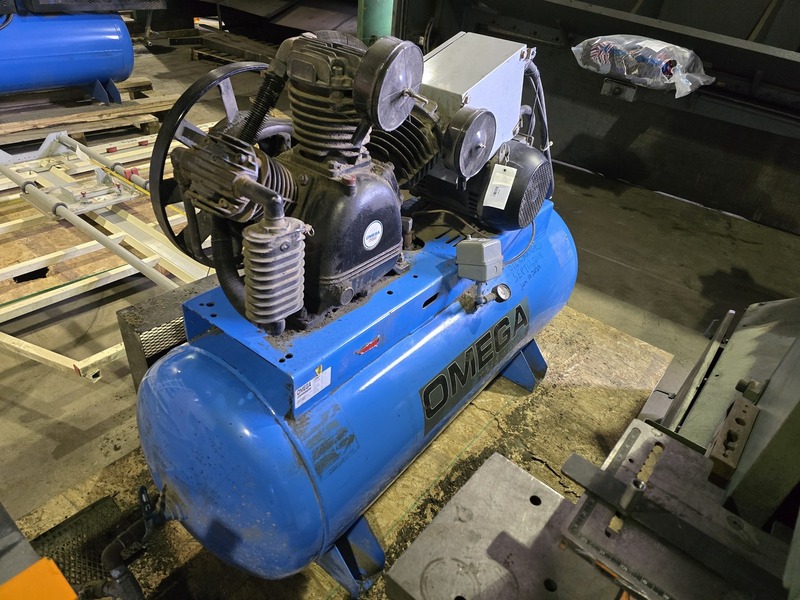 27.5 cfm, 175 psi, Omega Design #TK-75120-01, reciprocating air compressor, 7.5 HP - Image 5
