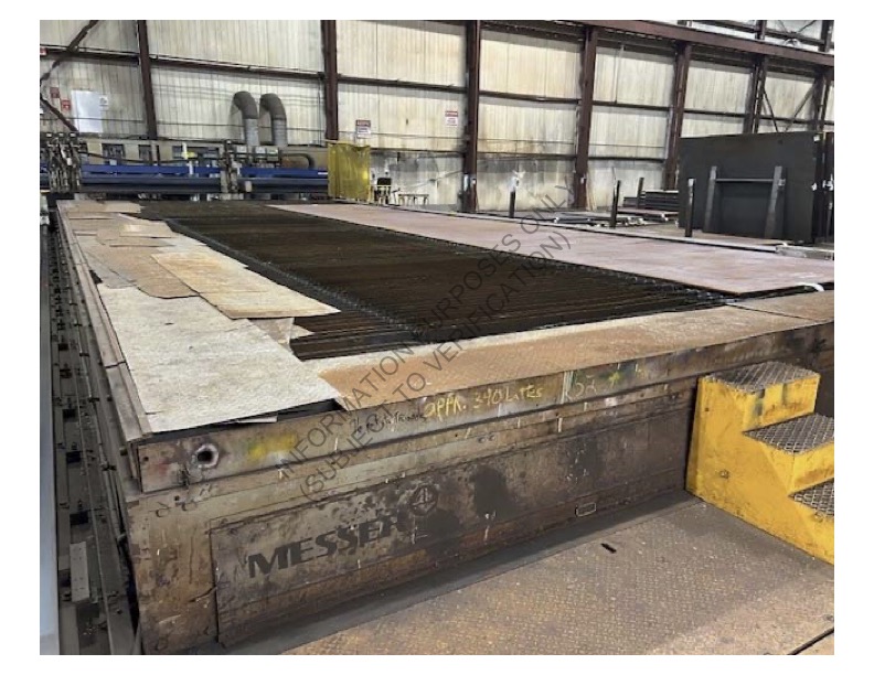 Messer M.g. #MPC2022P, plasma cutting table, 50'-8" x 23'-0" nominal cut area, 2005 - Image 1