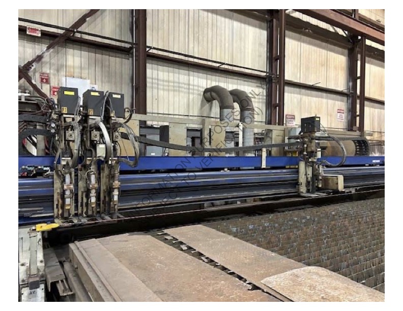 Messer M.g. #MPC2022P, plasma cutting table, 50'-8" x 23'-0" nominal cut area, 2005 - Image 2