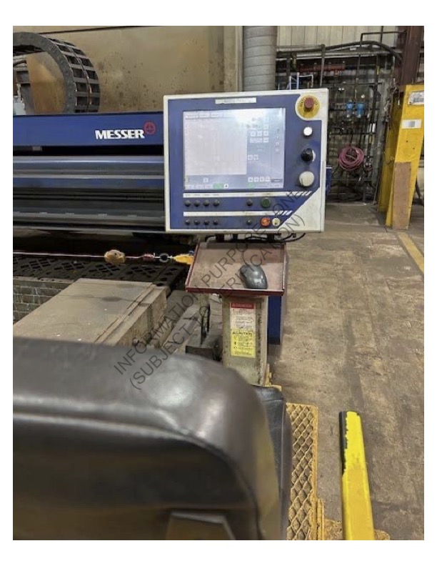 Messer M.g. #MPC2022P, plasma cutting table, 50'-8" x 23'-0" nominal cut area, 2005 - Image 3