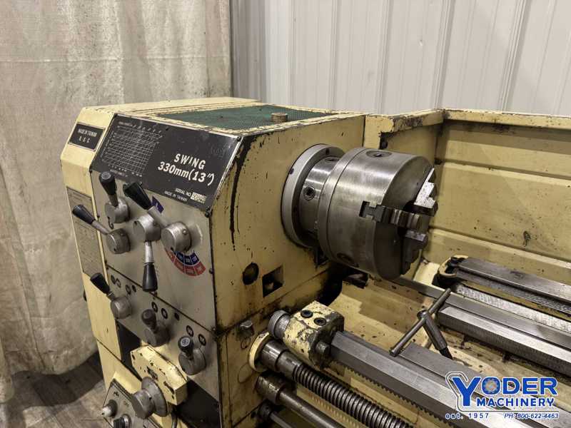 13" x 40" digital read out #330X1000, metal lathe, inch/metric threads, 3 HP, 3 & 4-jaw chucks - Image 3