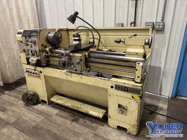 13" x 40" digital read out #330X1000, metal lathe, inch/metric threads, 3 HP, 3 & 4-jaw chucks - Image 9