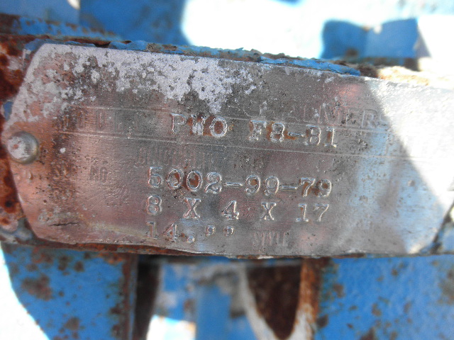 400 GPM, Allis-Chalmers #PWO-F8-B1, Centrifugal Pump, Horz., 1-Stage, 14" imp., 8" suction, 4" discharge - Image 8