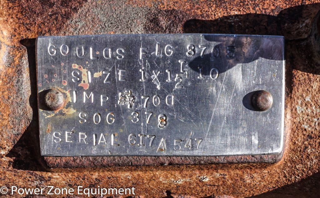 Goulds #FIG-8705, Centrifugal Pump, Horz., 1-Stage, Dewatering Pump - Image 3