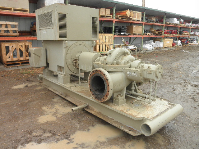 2625 GPM @ 485' TDH, United #8-DVS-C, Centrifugal Pump, Horz., 1-Stage, 12" suction, 8" discharge, 3500 RPM - Image 1