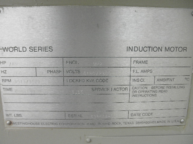 2625 GPM @ 485' TDH, United #8-DVS-C, Centrifugal Pump, Horz., 1-Stage, 12" suction, 8" discharge, 3500 RPM - Image 8