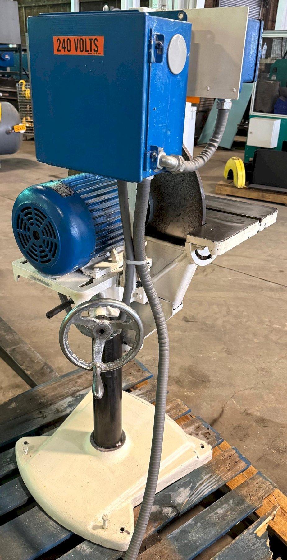 20" Wilton #4421, disc sander, 10" x 27" tilt table, 3 HP - Image 6