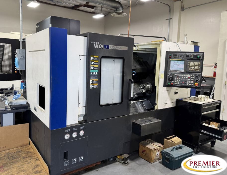 Hyundai Wia #L230LMSA, multi-axis CNC lathe, Fanuc 32iA, 21.7" swing, 2.6" bar, 2012 - Image 1