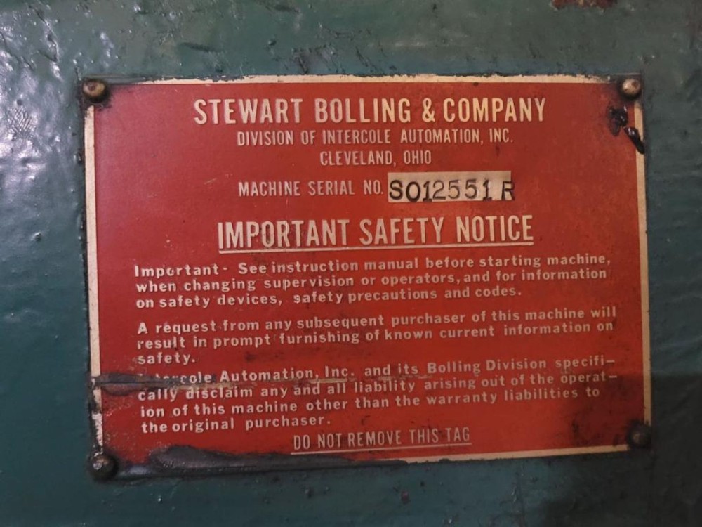 26" x 26" x 84" Stewart Bolling 2-roll twin rubber mixing mill, 2-drilled front rolls - Image 4