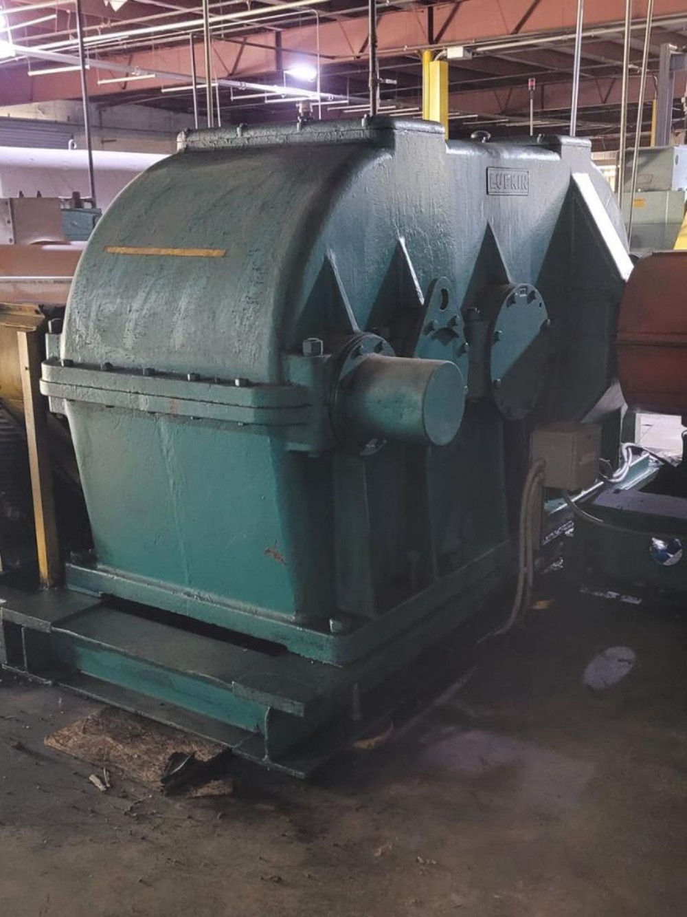 26" x 26" x 84" Stewart Bolling 2-roll twin rubber mixing mill, 2-drilled front rolls - Image 7