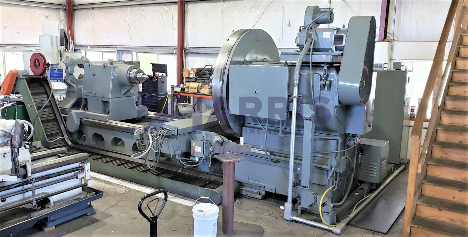 LeBlond #7550, wide bed heavy duty CNC lathe, 75" swing, 120" centers, retrofit/reconditioned, 2017 - Image 1