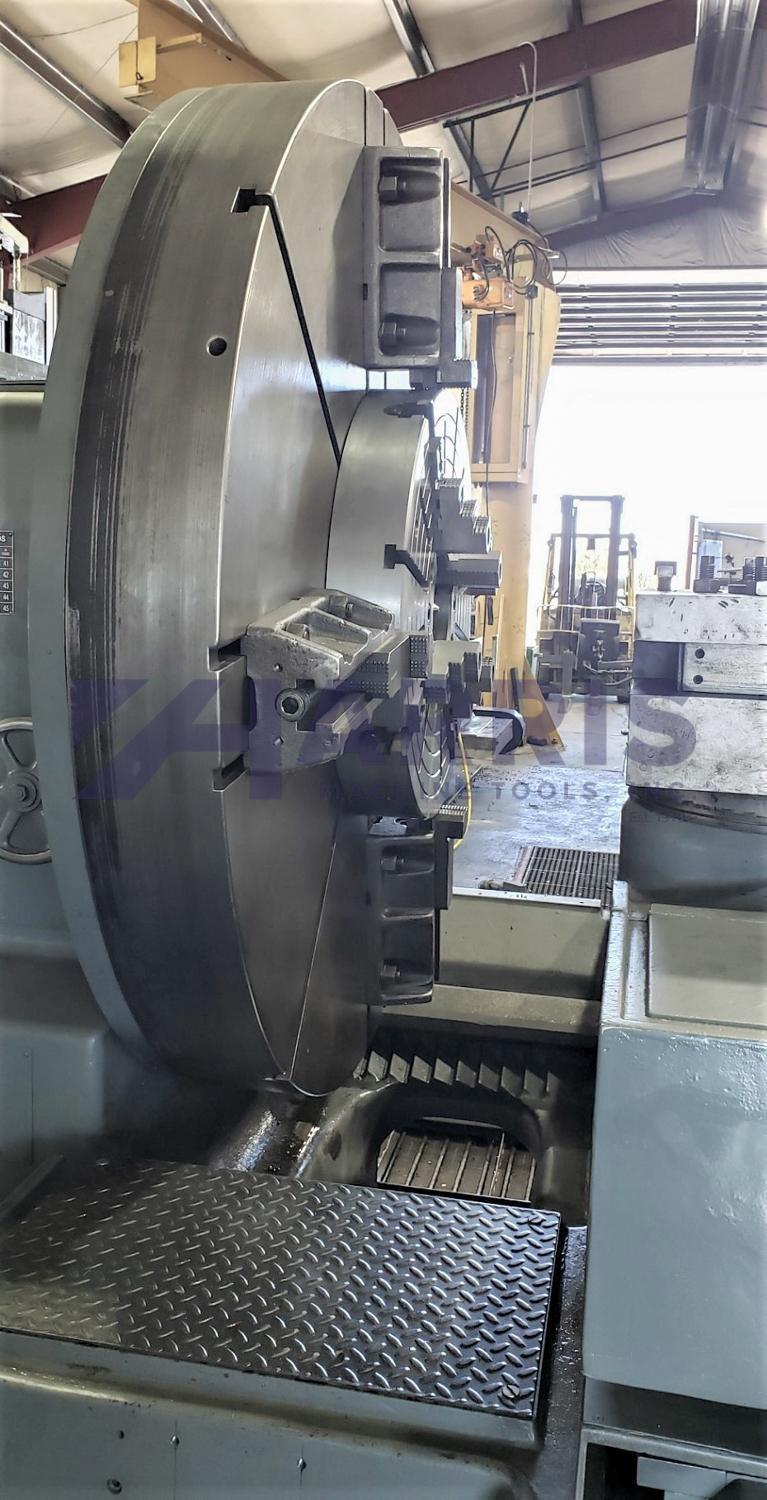 LeBlond #7550, wide bed heavy duty CNC lathe, 75" swing, 120" centers, retrofit/reconditioned, 2017 - Image 8