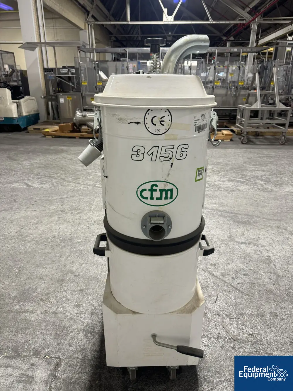 CFM #3106-MTS, Vacuum Cleaner/Dust Collector, carbon steel, .86 kw blower, 230V, 3 phase, IP55 rated - Image 4