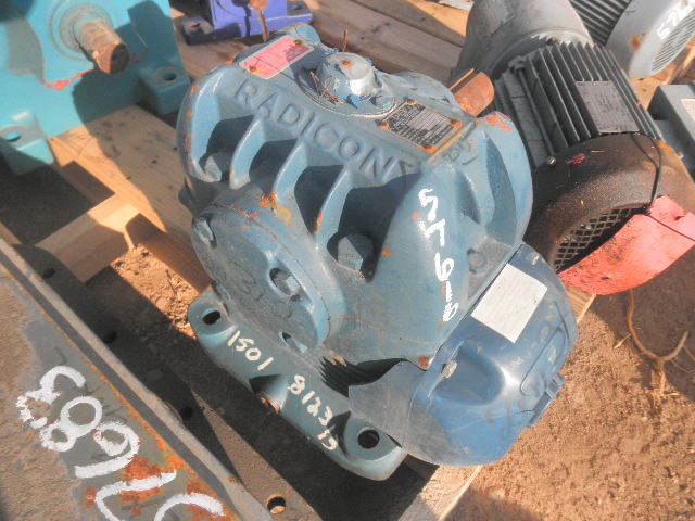 32 HP @ 1450/24 RPM, Radicon #AU400-8, Worm Gear Reducer Gearbox, 60:1 Ratio, 24 kW - Image 2