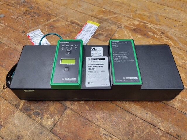 Square D #SSP02BIA12PBQ1, Surge Protective Device 208Y/120V 3PH 20kA SPD Type 1 - Image 1