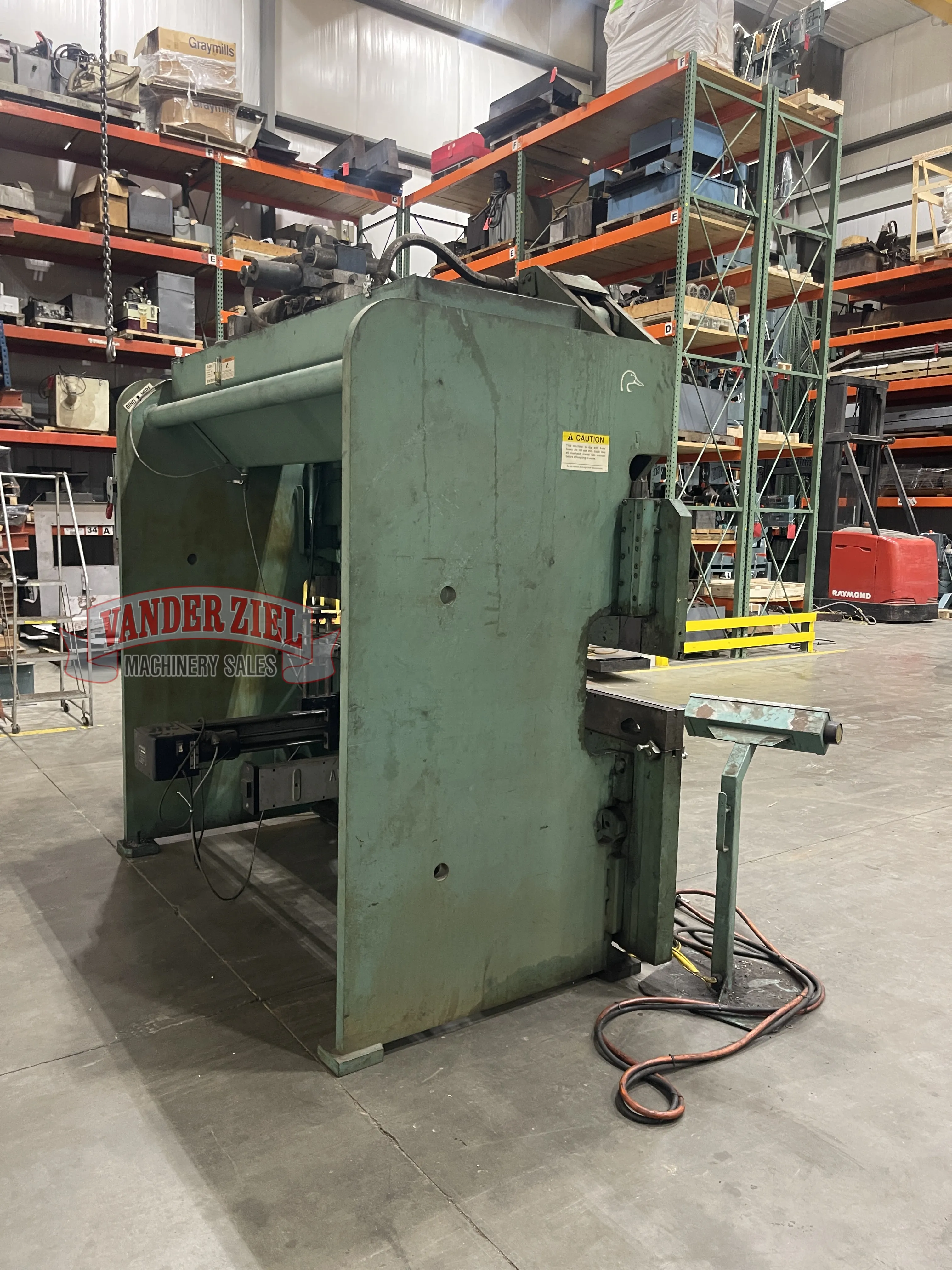 65 Ton, Piranha press brake, 8' overall, 78" between housing, 6" stroke, 9" Shut Height, 10 HP - Image 5