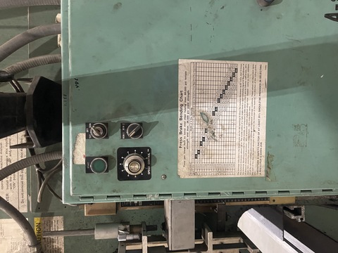 65 Ton, Piranha press brake, 8' overall, 78" between housing, 6" stroke, 9" Shut Height, 10 HP - Image 8