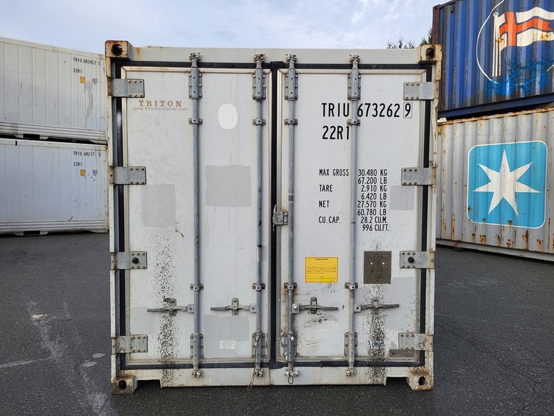 20' White working refrigerated shipping container, Triton #TRIU6732629 - Image 3