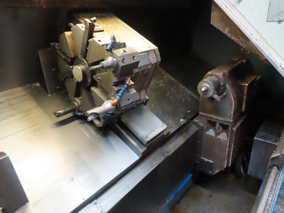 Mazak #QT-20N, CNC slant bed lathe, 20.8" swing, 10" chuck, 3-jaw, 2.6" bar, 40" centers, 8 turret, A2-8 - Image 8