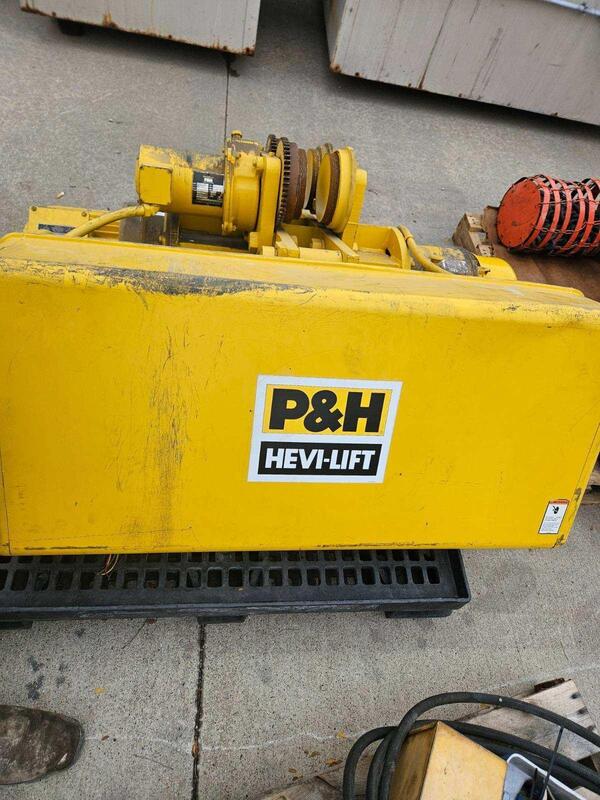 5 Ton, P & H #33JJ12D, Electric Cable Hoist, 4.5-18 FPM, 17' 8" Lift, 1/2 HP, S/N T64871, 33JJ12D - Image 2