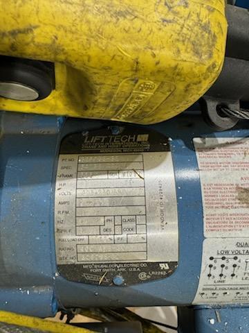 3 Ton, Shaw-Box #80L03030S161R, Electric Cable Hoist, 16 FPM, 4 HP, S/N 98D24839, 1998, 80L03030S161R - Image 6