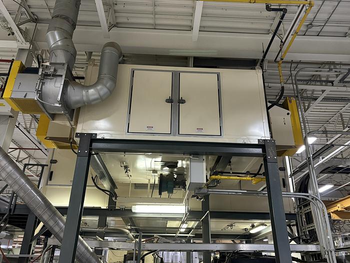 110" Natural gas dryer section, Pyradia, 18' drying length, 500 FPM, 1000000 BTU/Hr., 2015 - Image 2