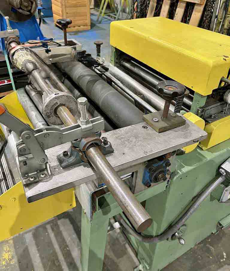 24" x .05" Egan #S20-824, straightener, 2.125"diameter rolls, entry & exit pinch roll, PVC applicator - Image 4