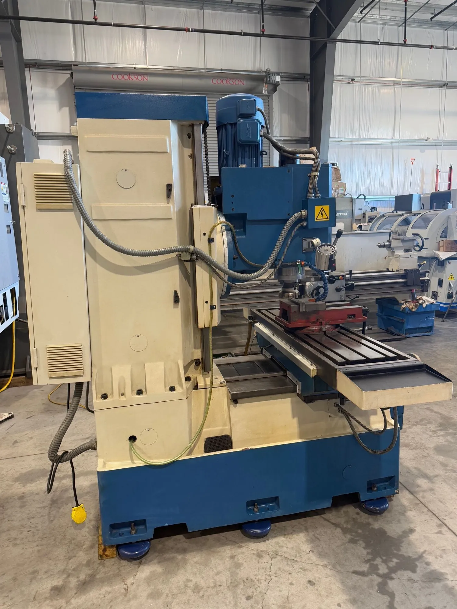 Knuth #KB-1400, universal bed mill, 16" x55" tbl., 1 HP, 37.4" X, 16" Y, 20" Z, 30-1800 RPM, #50, digital - Image 8