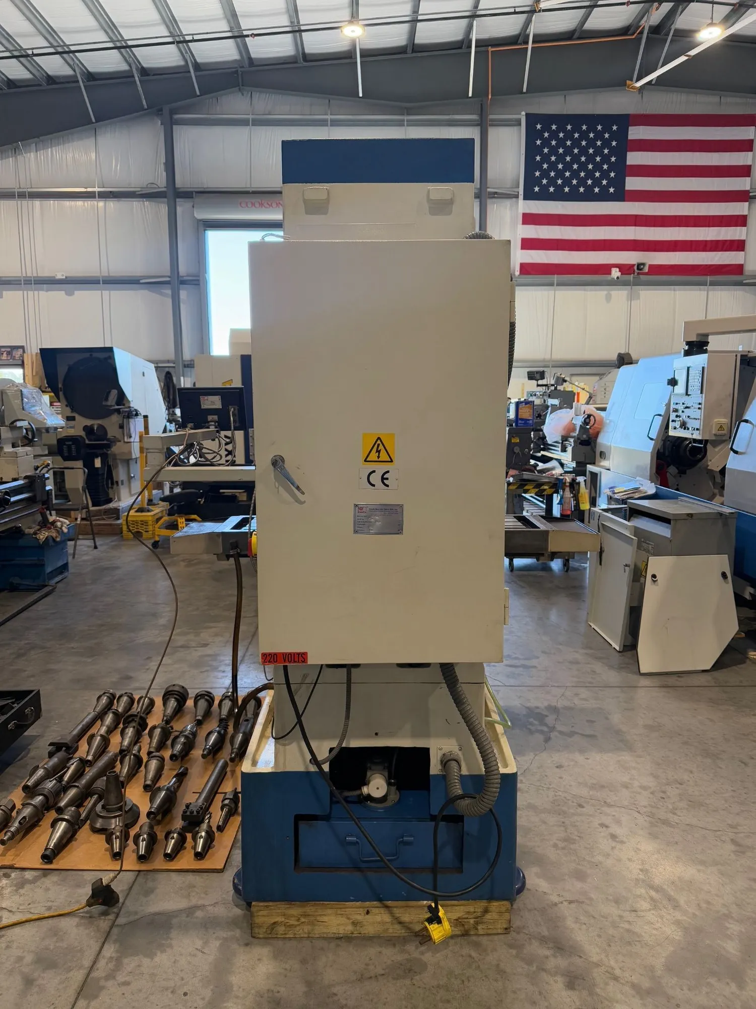 Knuth #KB-1400, universal bed mill, 16" x55" tbl., 1 HP, 37.4" X, 16" Y, 20" Z, 30-1800 RPM, #50, digital - Image 9