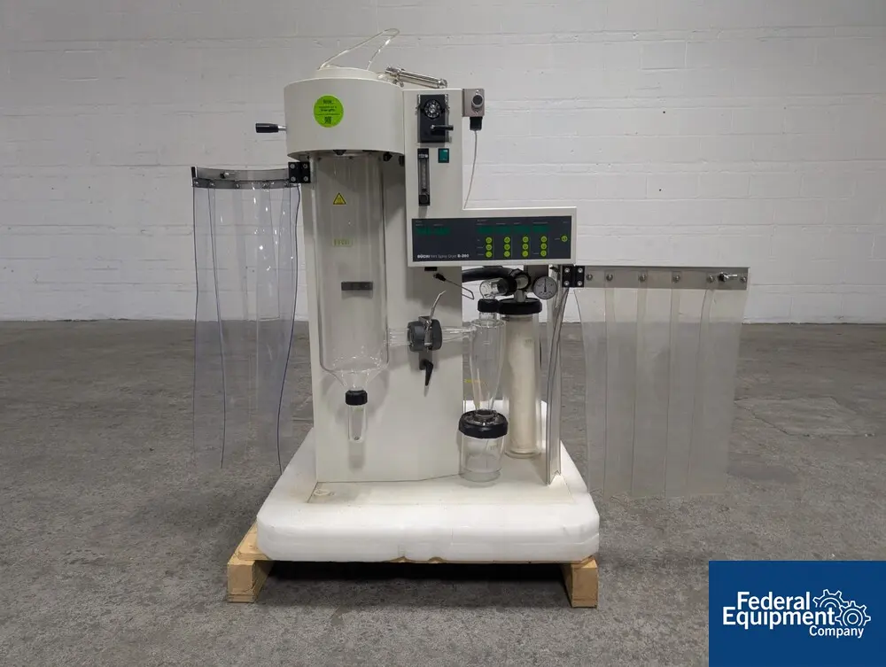 Buchi #B-290, Mini spray dryer, glass chamber, cyclone & dust filter, Stainless Steel atomizer, onboard - Image 6