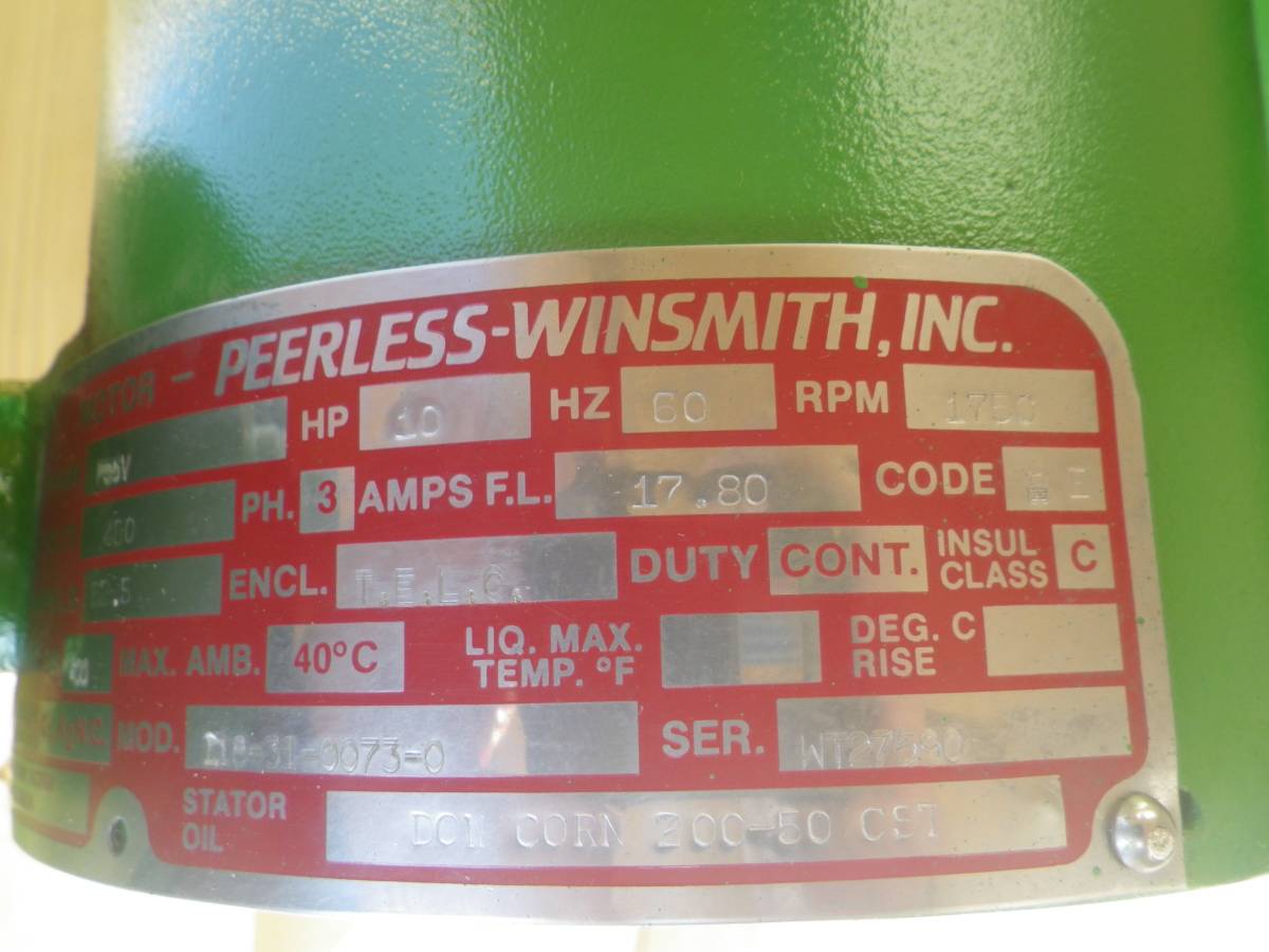 Peerless Winsmith Buffalo Boiler Pump, original crate, 10 HP - Image 8