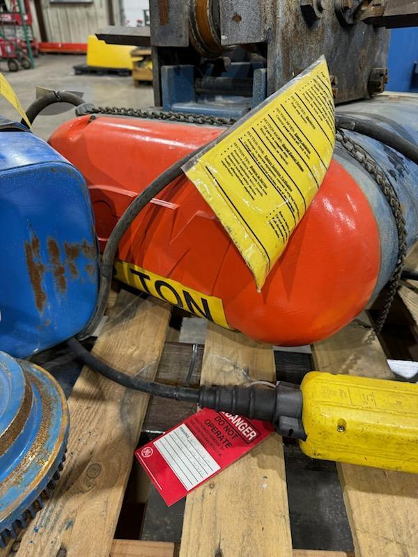 2 Ton, CM #METEOR, Electric Cable Hoist, 3 PH motor, hand control - Image 4