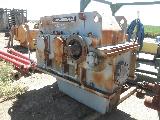 33000 HP @ 4860 RPM, Philadelphia #S458A-LB, Parallel Shaft Gear Increaser Gearbox, 10585 RPM output, 2.17 :1 - Image 1
