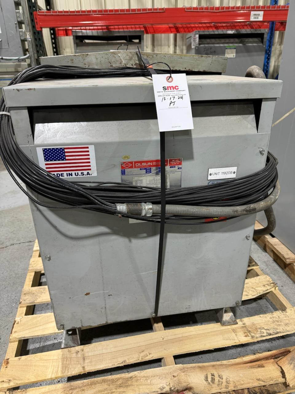30 KVA 480/240 Primary, 208Y/120 Secondary, Olsun #DP30YC-4, S/N A62933 131017-2 - Image 1