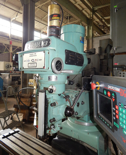 Southwestern Industries #Trak-K3-E, vertical mill, 50" x10" table, 750 table capacity - Image 3