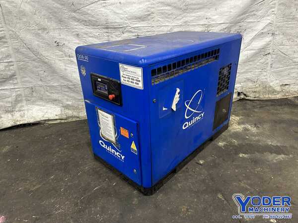 90/132 cfm, 100/175 psi, Quincy #QSB30, rotary screw air