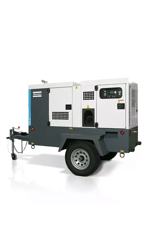 22 KW Atlas Copco #QAS25ID T4F, diesel generator set, standby, 480 Volts multi, 2024 - Image 1
