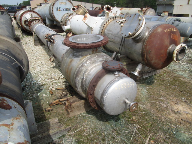 848 sq.ft., 30FV psi shell, 100 psi tube, Rockaway, 300°F, pre-evaporator condenser, 1980 - Image 9