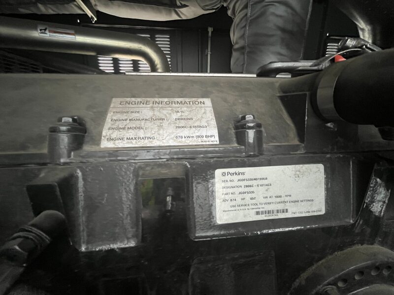600 KW Perkins #SD600, diesel generator set, 277/480 Volts, 3-phase, 909 HP @ 1800 RPM, 2806C-E18TAG3 engine - Image 10