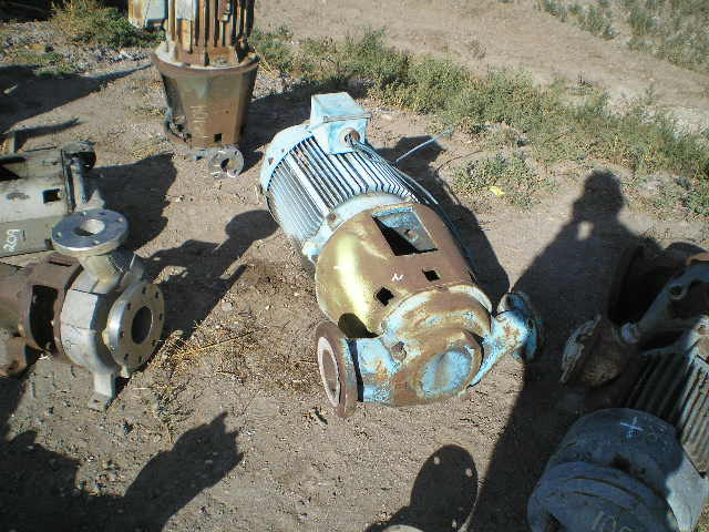 525 GPM @ 250' TDH, Ingersoll-Rand #4x3x8-VOC, Centrifugal Pump, Vert., 1-Stage, 7.63" imp., 4" suction, 3" - Image 1