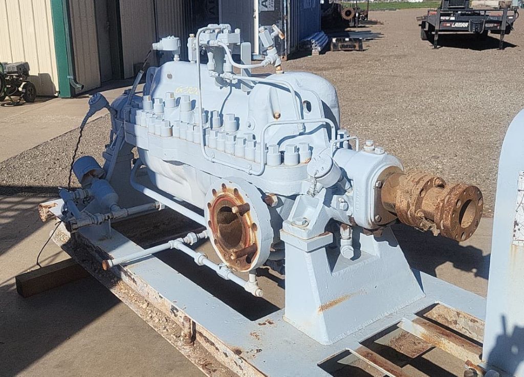 700 GPM @ 1879' TDH, Byron-Jackson #4x6x9C-DVMX, Centrifugal Pump, Horz., BB3, 9/6 Stage, 6" suction, 4" - Image 4